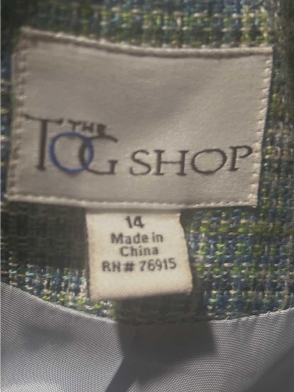 The Tog Shop Women Blue Jacket Long Sleeve Size 14 - Picture 9 of 10